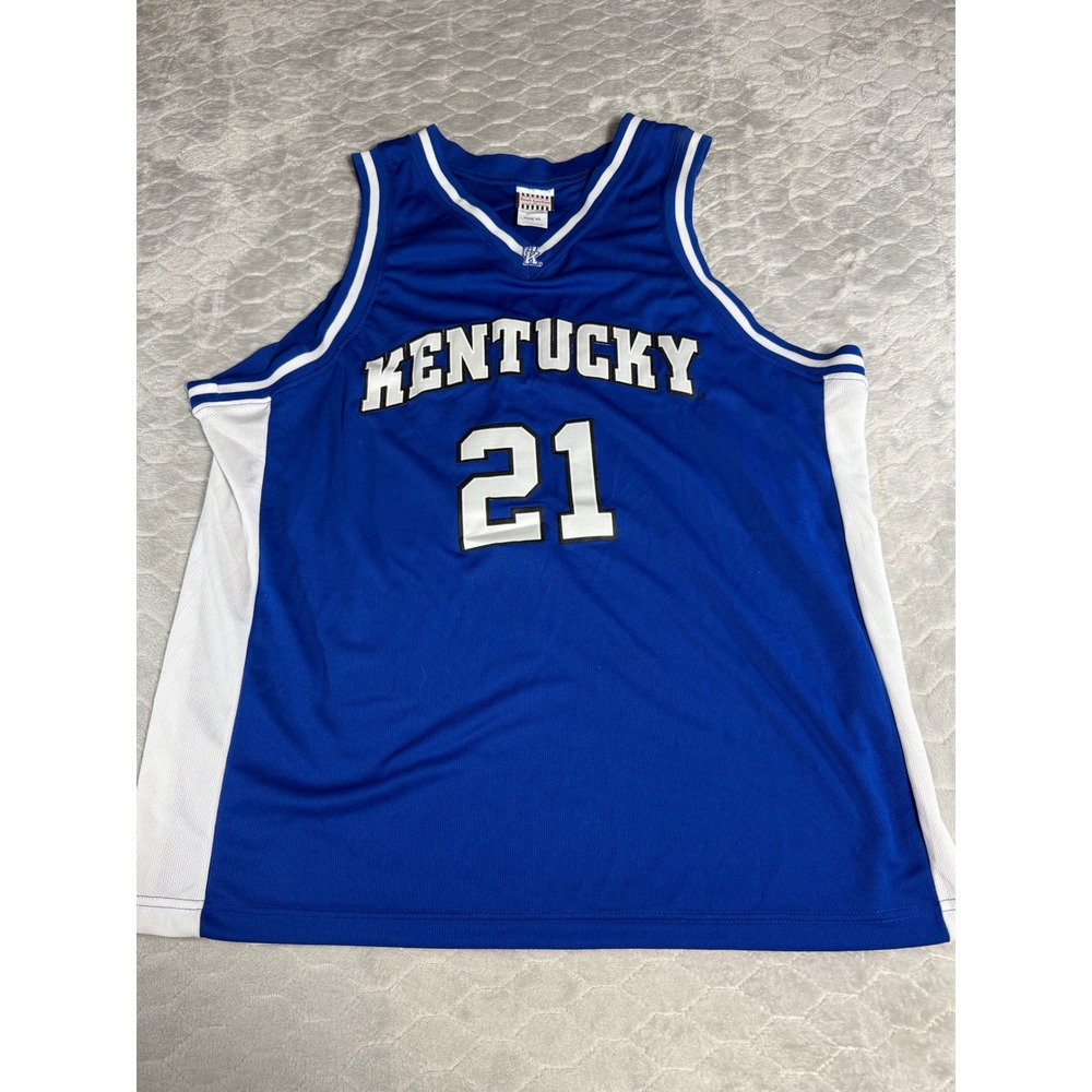 Vintage Kentucky Wildcats Basketball Jersey 21 Foot Locker Team Edition Mens XL
